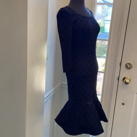 St.John Black Label Trumpet Hemline Dress